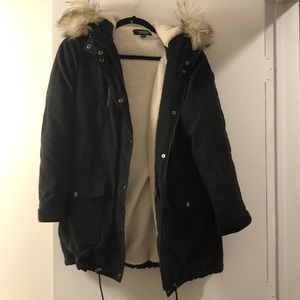 Fur Hooded Coat